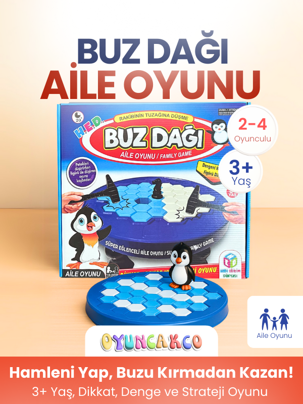 H.E.D. Buz Dağı Aile Oyunu | 3+ Yaş Dikkat, Denge ve Strateji Oyunu
