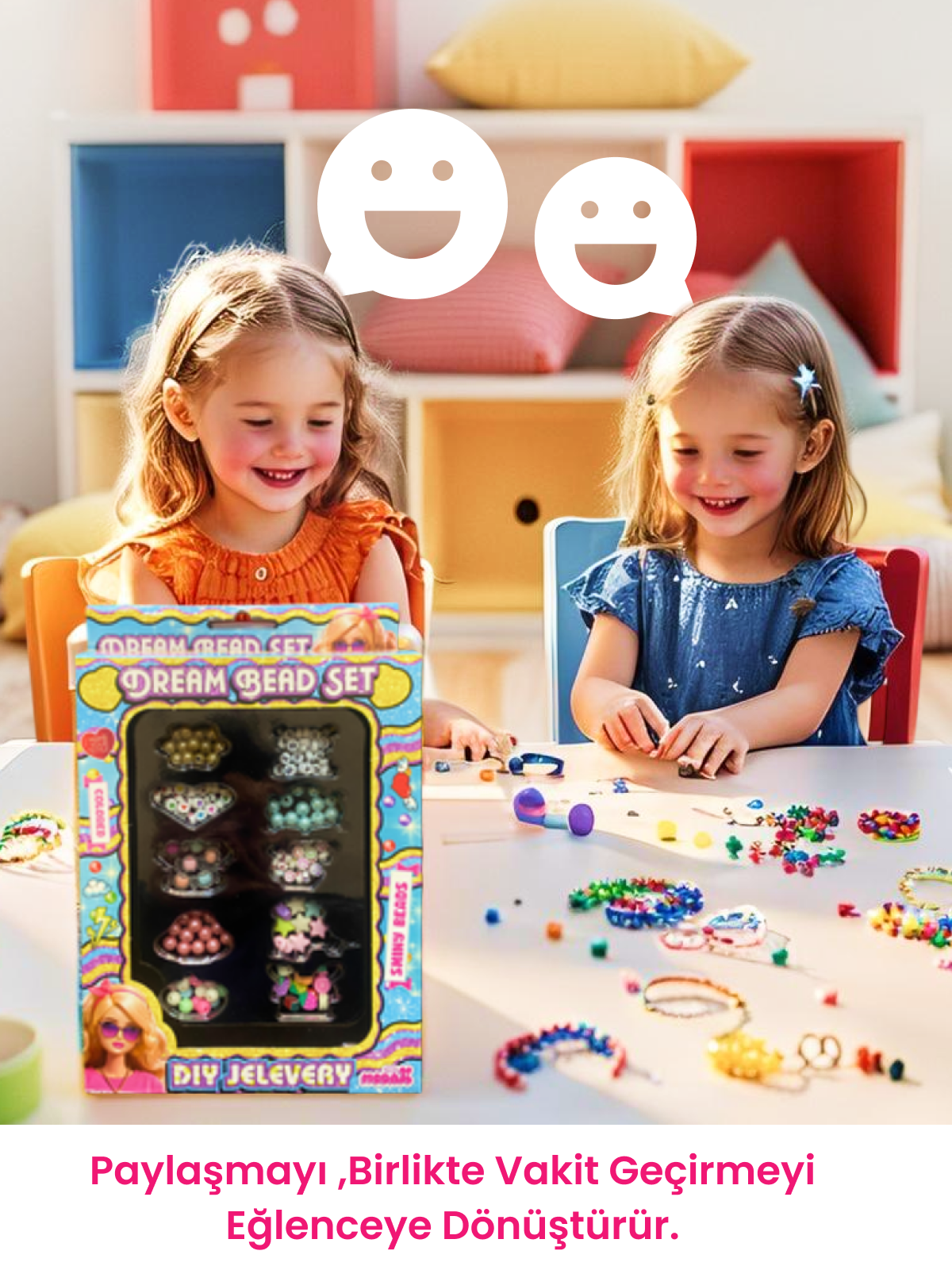 Dream Bead Set Renkli Boncuk Takı Yapım Seti | 3+ Yaş El Becerisi Oyunu