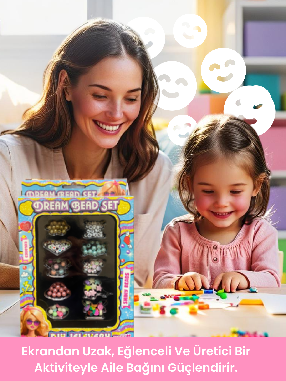Dream Bead Set Renkli Boncuk Takı Yapım Seti | 3+ Yaş El Becerisi Oyunu